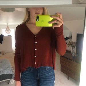 Urban Outfitters Cropped Thermal Top